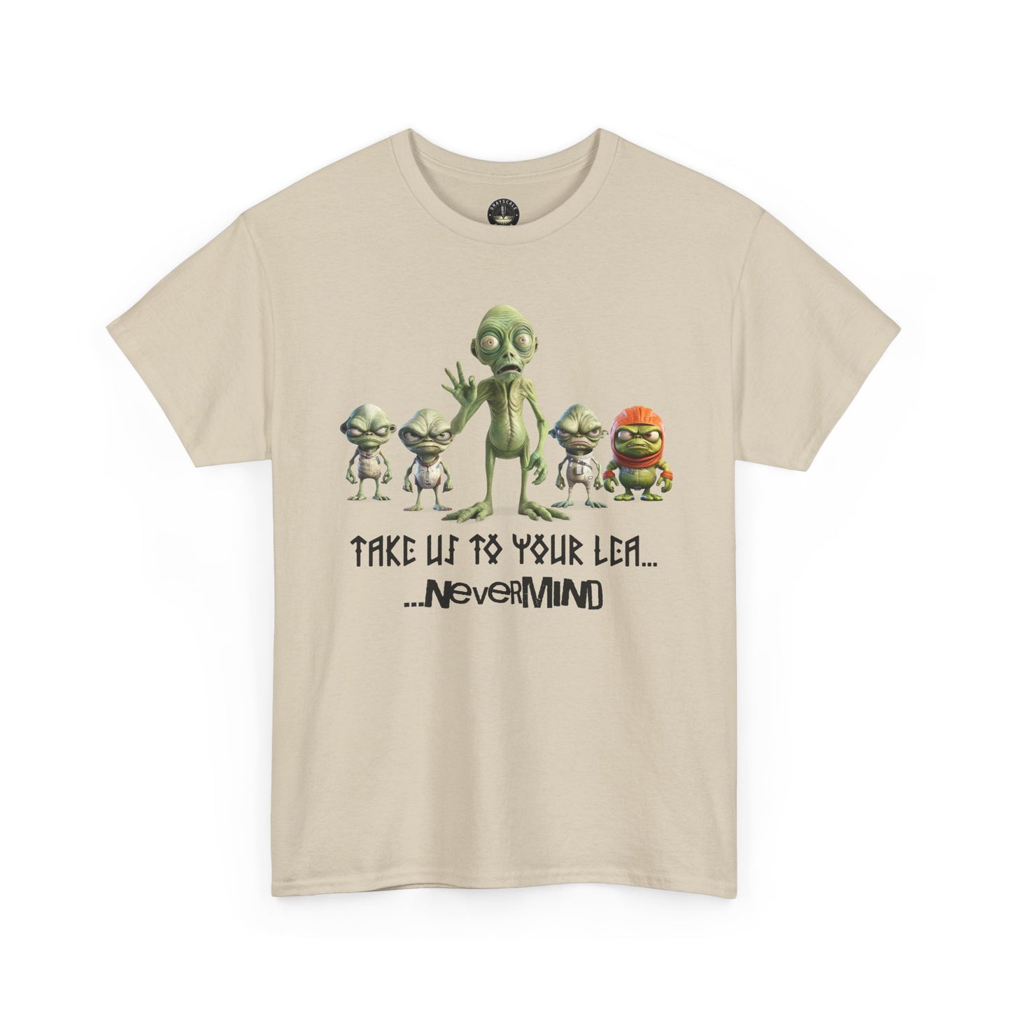 “Take Us to Your Lea… Nevermind” Alien T-Shirt – First Contact, Final Regret