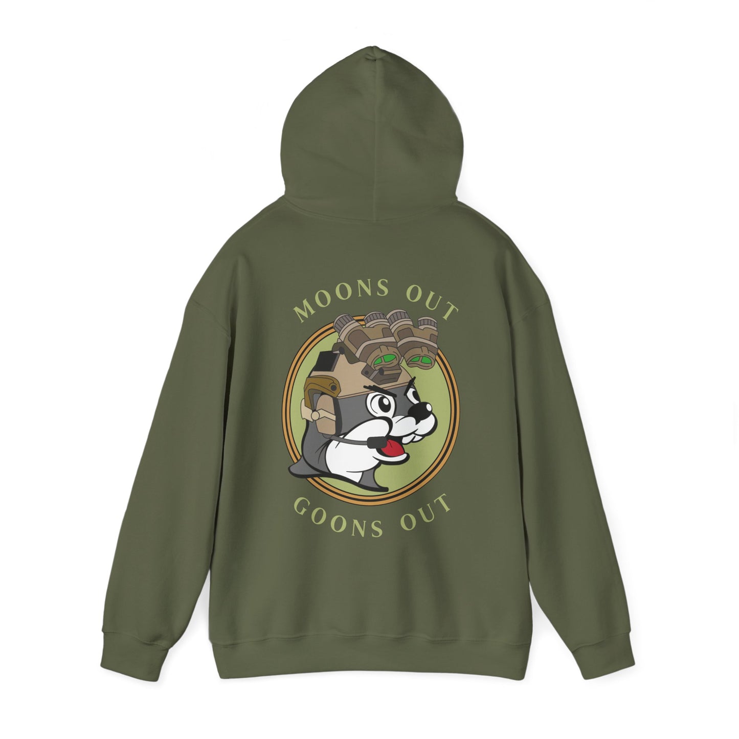 Angry Tactical Squirrel - Moons Out Goons Out Hoodie