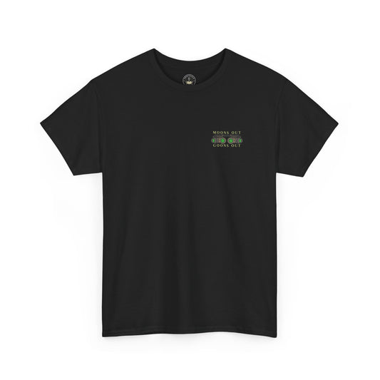 “Moons Out, Goons Out” Angry Tactical Squirrel T-Shirt – NVG-Rated Mayhem from the Night Shift's Worst Idea