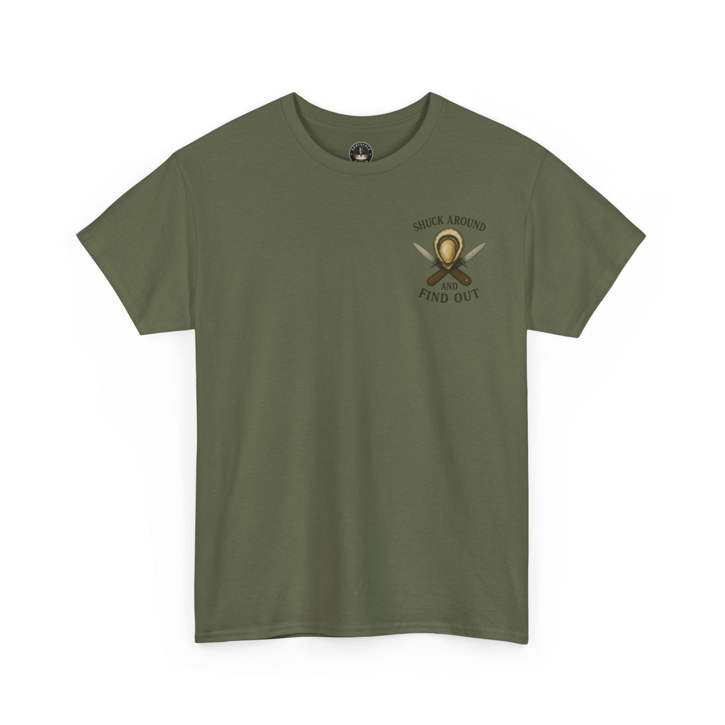 “Shuck Around and Find Out” Oyster Shucker T-Shirt