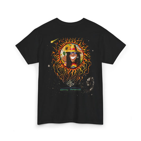 Johnny Hempseed – Cosmic Bloom T-Shirt (Galactic Roots Edition)